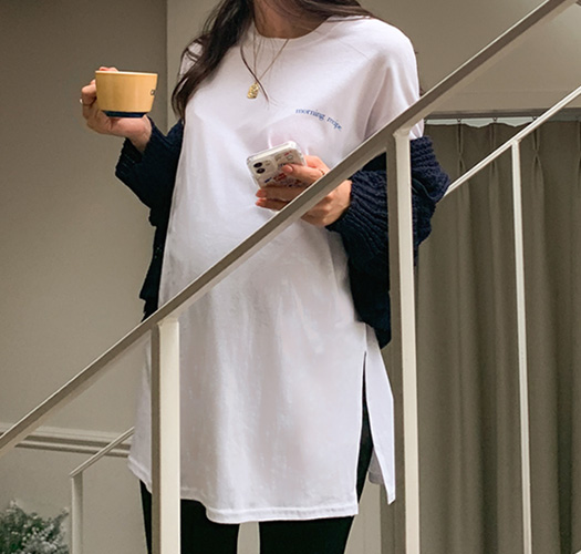 韓国マタニティウェア*モーニングレシピロング半袖Tシャツ