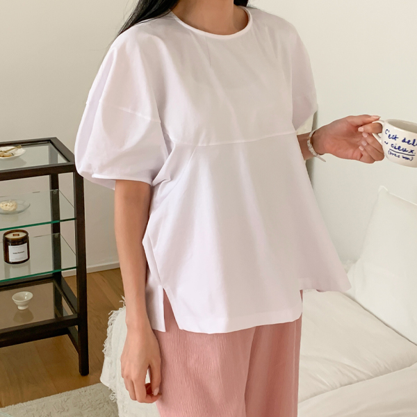 韓国マタニティウェア*バルーンクーリング半袖Tシャツ