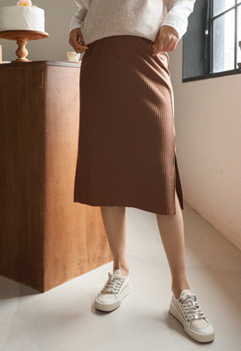 韓国マタニティウェア*しっかりプリールスカート