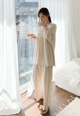 韓国授乳服ツ*プチチェリーホームウェアパジャマ