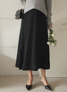 韓国マタニティスカート*下半身カバーフレアライン