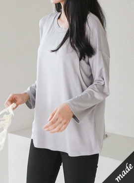 韓国授乳服*基本レーヨンTシャツ