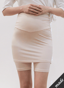 韓国【Sugarplum】 Yライン防止人絹中キュロットスカート