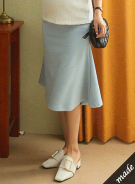 韓国マタニティウェア*ダブルテンションマーメイドスカート
