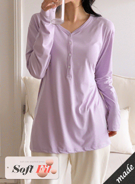 韓国授乳服*ソフトウォームピーチTシャツ