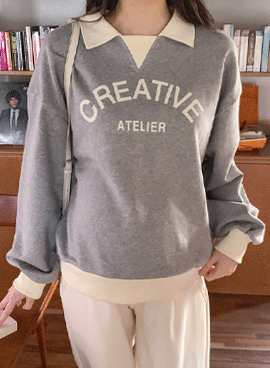 韓国マタニティウェア* アトリエ カラー スウェットシャツ