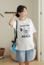 韓国マタニティウェア*コーヒータイム半袖Tシャツ