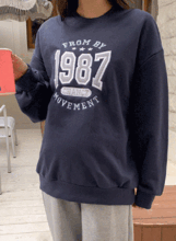 韓国マタニティウェア*1987 スウェットTシャツ